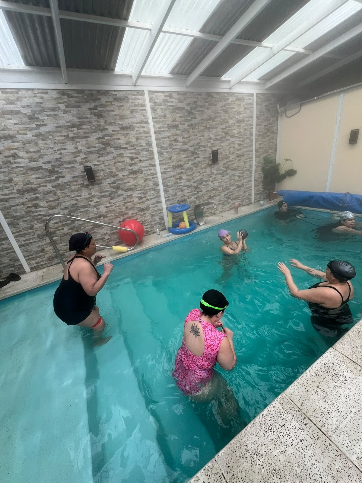Aqua gym en grupo